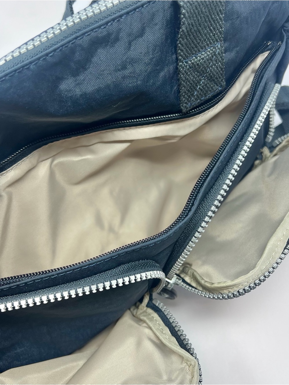 Kipling Defea True Blue Nylon Convertible Crossbody Bag Zip Top - Picture 8 of 11